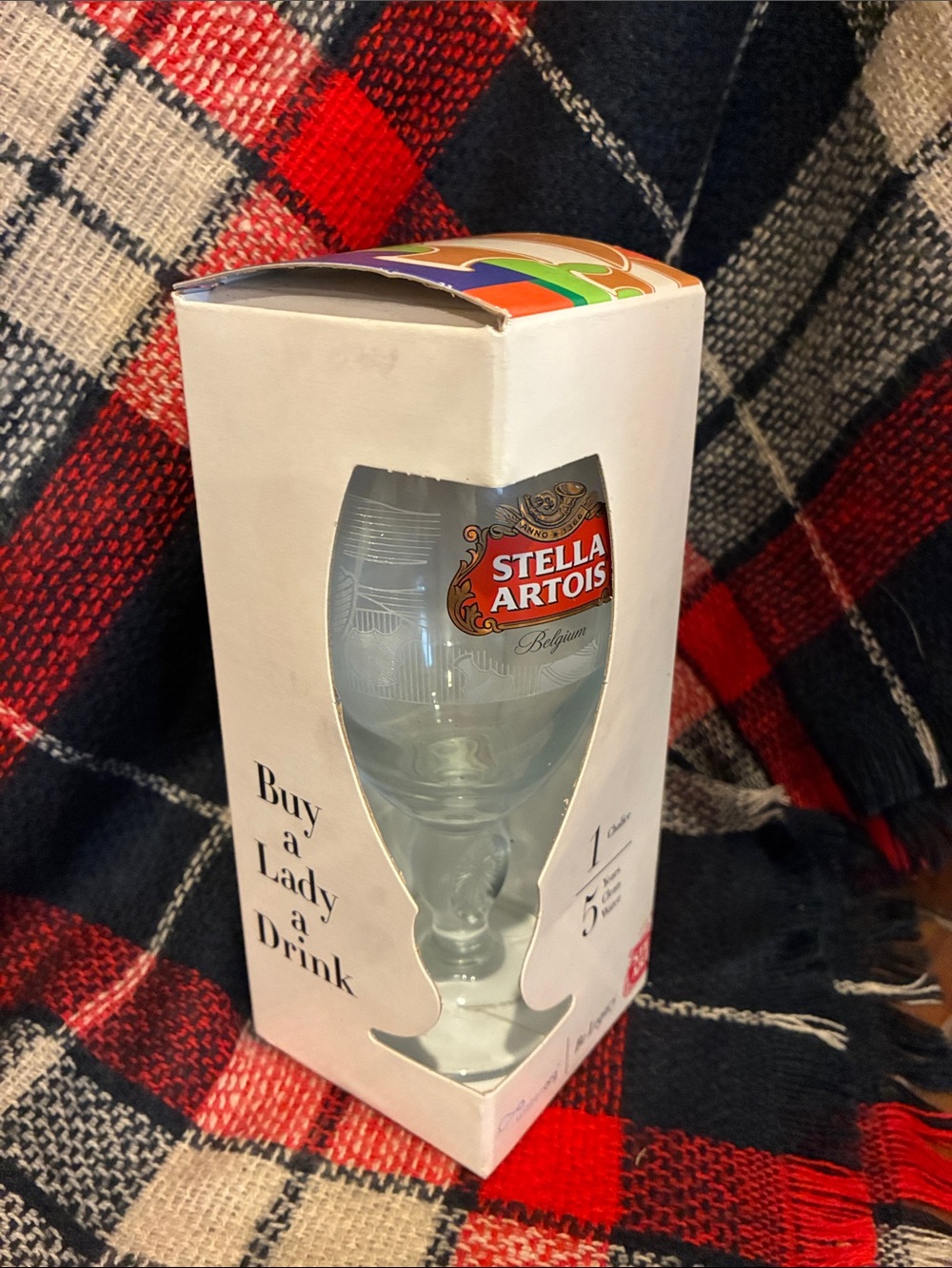 NIB Stella Artois Beer Chalice - Water.org Haiti Charity 2015 Clear Glass